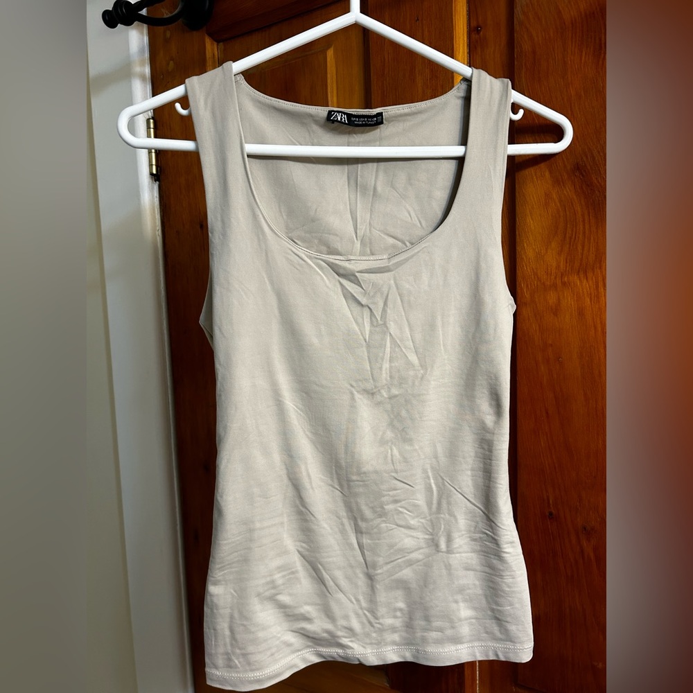 Zara contour grey top